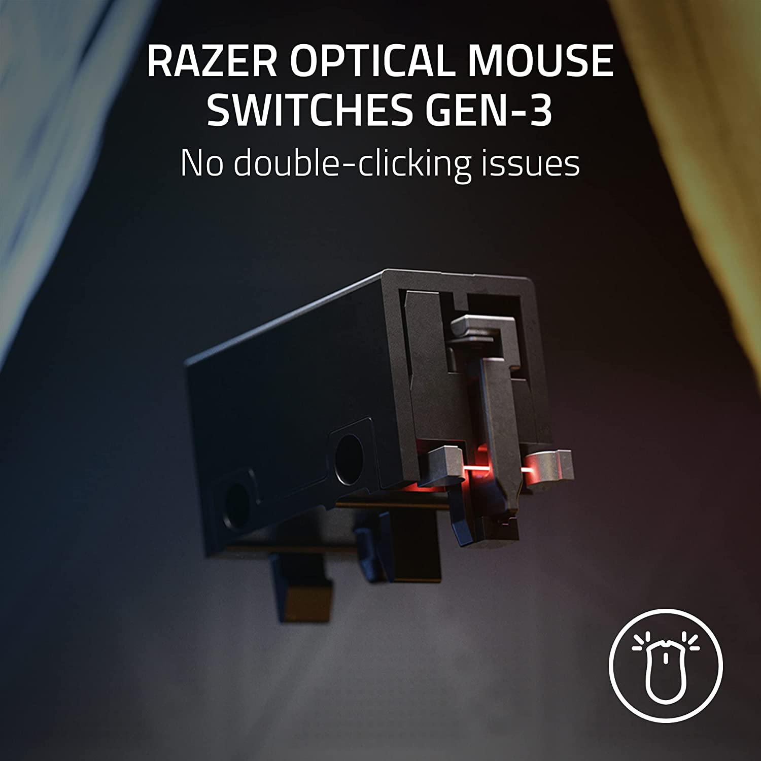 Razer DeathAdder V3 Wired Gaming Mouse: 59g Ultra Lightweight - Pro 30K Optical Sensor - Fast Optical Switches Gen-3-8K Hz HyperPolling - 6 Programmable Buttons - Ergonomic - Speedflex Cable - Black